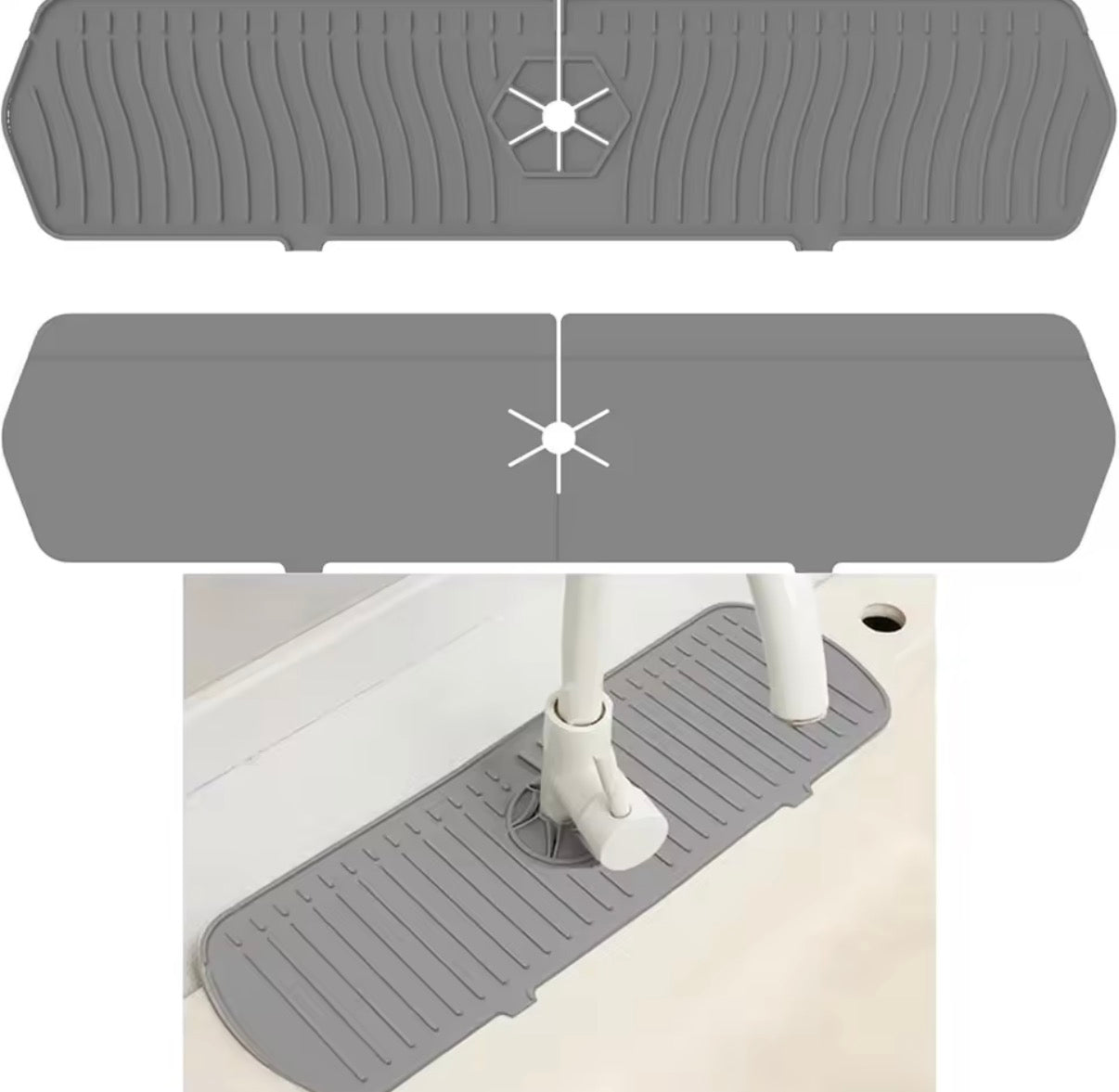 DryGuard™ Silicone Faucet Splash Mat