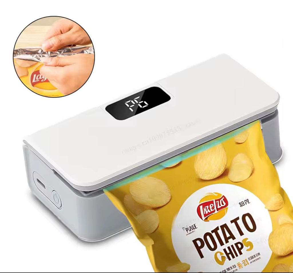 FreshLock™ Mini Heat Bag Sealer | 2-in-1 Portable Food Bag Resealer