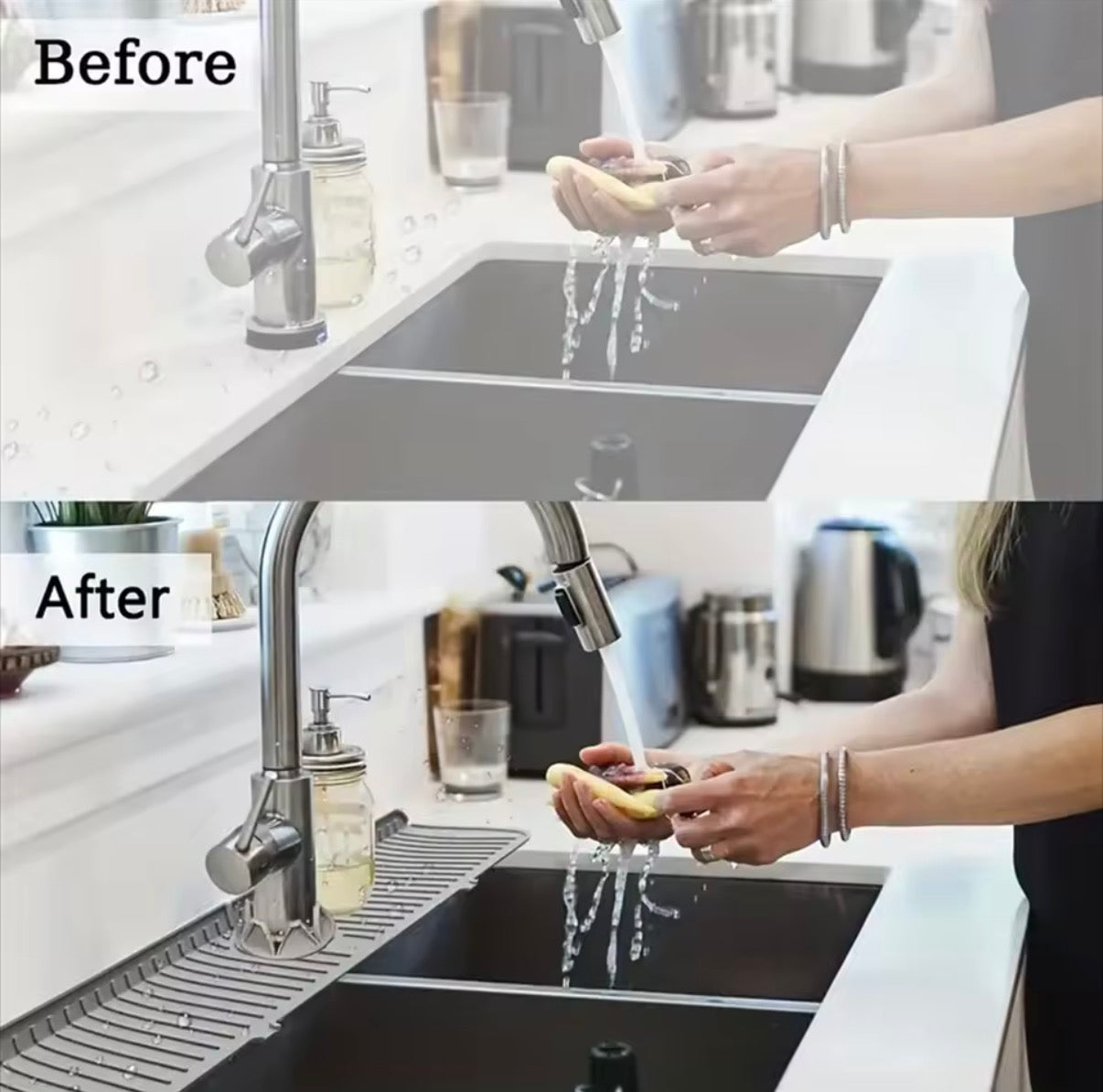 DryGuard™ Silicone Faucet Splash Mat