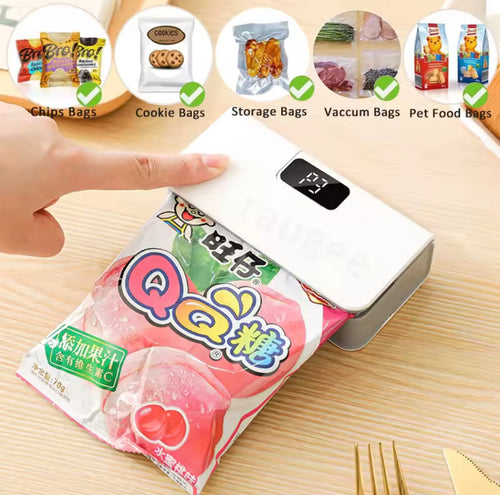 FreshLock™ Mini Heat Bag Sealer | 2-in-1 Portable Food Bag Resealer