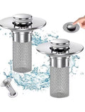 DrainGuard™ Pop-Up Sink Filter & Hair Catcher