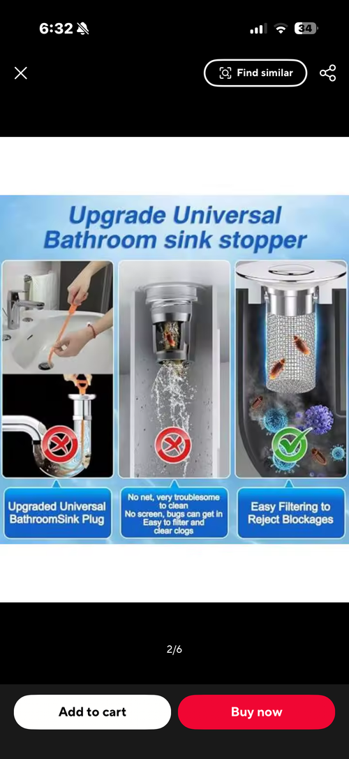 DrainGuard™ Pop-Up Sink Filter & Hair Catcher